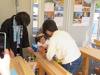 小さなお子さんもお母さんと挑戦