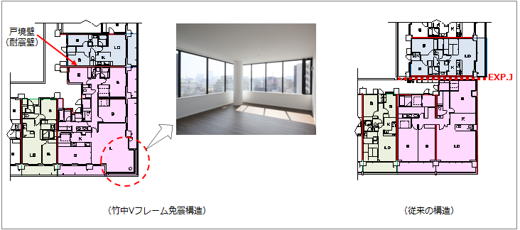 角住戸計画例