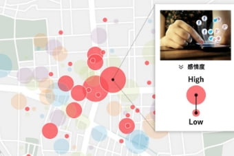 ひとの感情を数値化しまちの魅力を分析