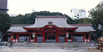 生田神社拝殿 復興