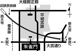 朱雀門地図