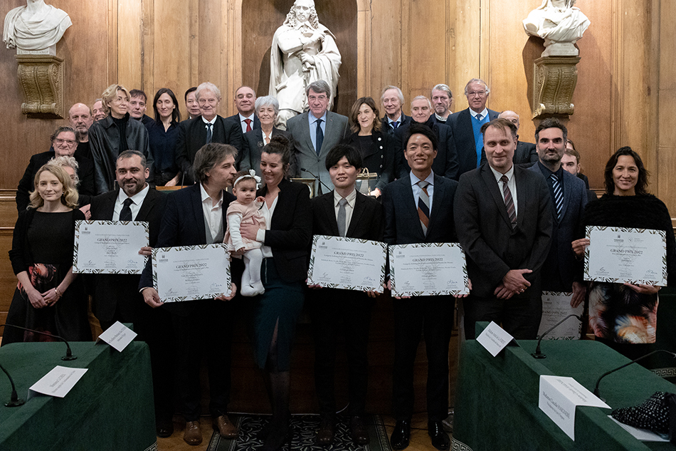 Award ceremony at the Institut de France, Paris