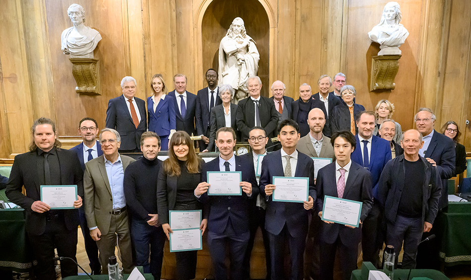 Award ceremony at Institut de France, Paris